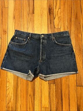 NWOT AGOLDE Dee High Rise Rolled Hem Shorts, 34